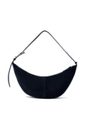 Proenza Schouler Slide Crescent Shaped Suede Shoulder Bag — Same as shown — Size One Size — Back View