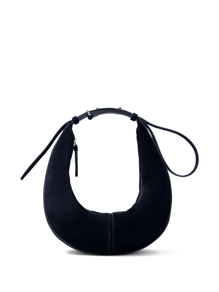 Proenza Schouler Slide Crescent Shaped Suede Shoulder Bag — Same as shown — Size One Size — Top View