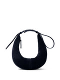Proenza Schouler Slide Crescent Shaped Suede Shoulder Bag — Same as shown — Size One Size — Top View