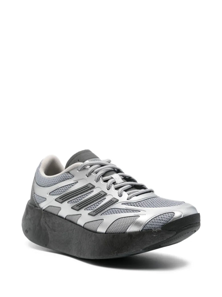 adidas Adizero Aruku Lace-Up Sneakers — Silver — Size US M 6.5 - US W 8 — Side View