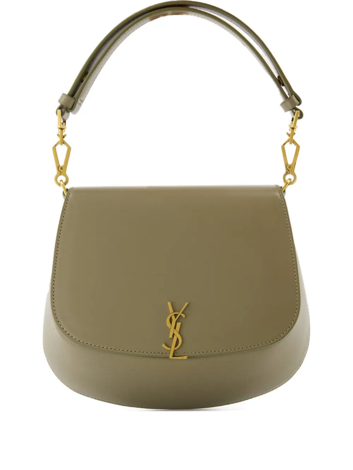 Saint Laurent Mini Voltaire Leather Shoulder Bag — Same as shown — Size One Size — Front View