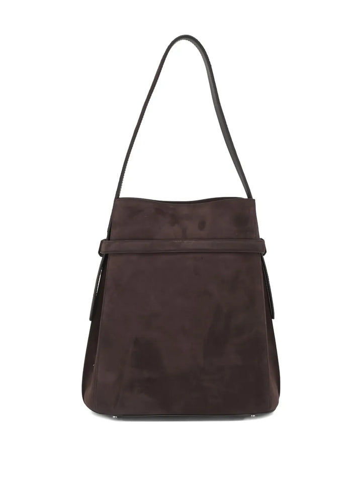 Toteme Suede Leather Shoulder Bag — Same as shown — Size One Size — Side View