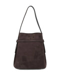 Toteme Suede Leather Shoulder Bag — Same as shown — Size One Size — Side View