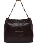 Anine Bing Kate Logo Embossed Shoulder Bag — Same as shown — Size One Size — Front View