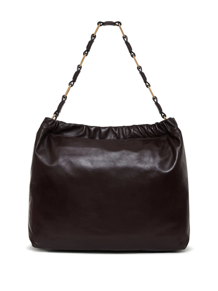 Anine Bing Kate Logo Embossed Shoulder Bag — Same as shown — Size One Size — Back View