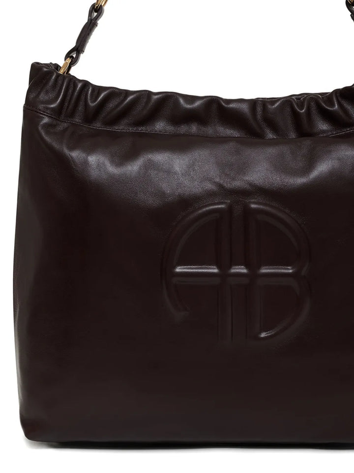 Anine Bing Kate Logo Embossed Shoulder Bag — Same as shown — Size One Size — Detail View