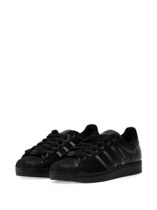 adidas Superstar Ii Shell-Toe Three-Stripe Sneakers — Black — Size US M 4 - US W 5.5 — Detail View