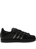 adidas Superstar Ii Shell-Toe Three-Stripe Sneakers — Black — Size US M 4 - US W 5.5 — Front View