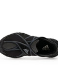 adidas Zponge Flux Cross-Strap Sneakers — Black — Size US M 3.5 - US W 5 — Top View