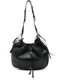 Isabel Marant Bolton Drawstring Leather Shoulder Bag — Same as shown — Size One Size — Front View