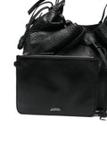 Isabel Marant Bolton Drawstring Leather Shoulder Bag — Same as shown — Size One Size — Top View