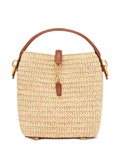 Saint Laurent Mini Le 37 Raffia Bucket Bag — Same as shown — Size One Size — Top View