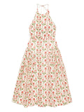 Agua By Agua Bendita Balsa Canna Dress — Cream — Size XS — Front View