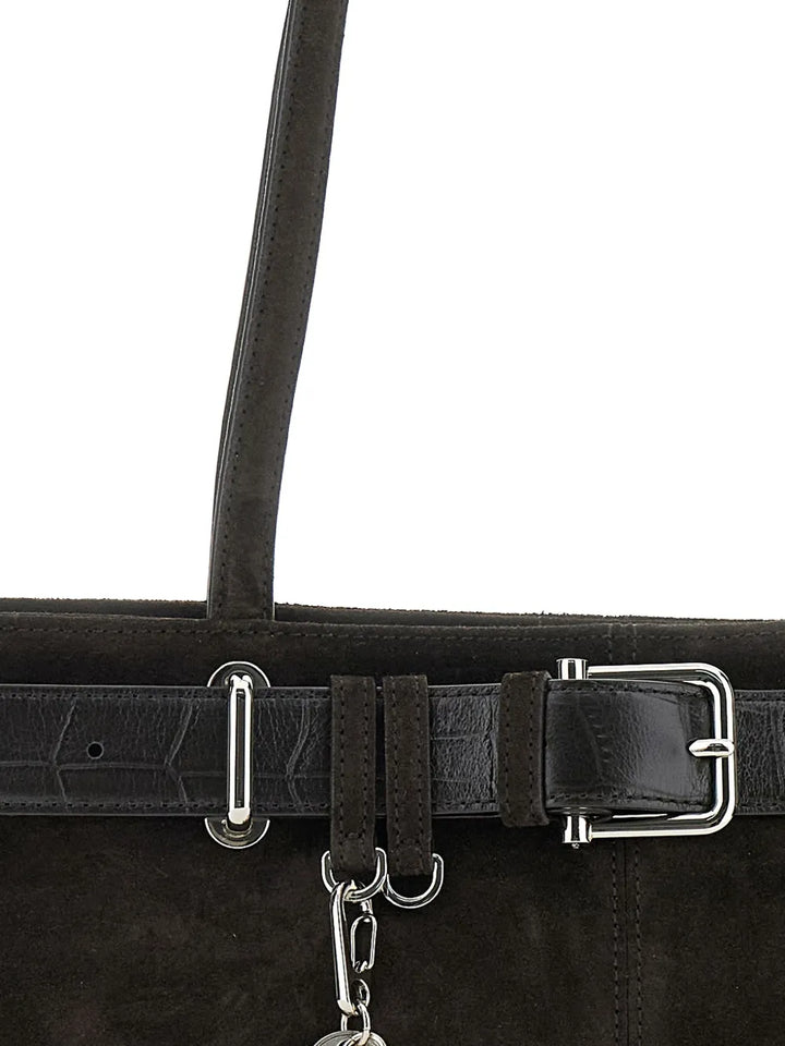 Osoi Small Brocle Suede Belt Shoulder Bag — Same as shown — Size One Size — Top View