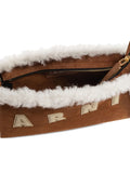 Marni Faux Shearling Applique Shoulder — Same as shown — Size One Size — Top View