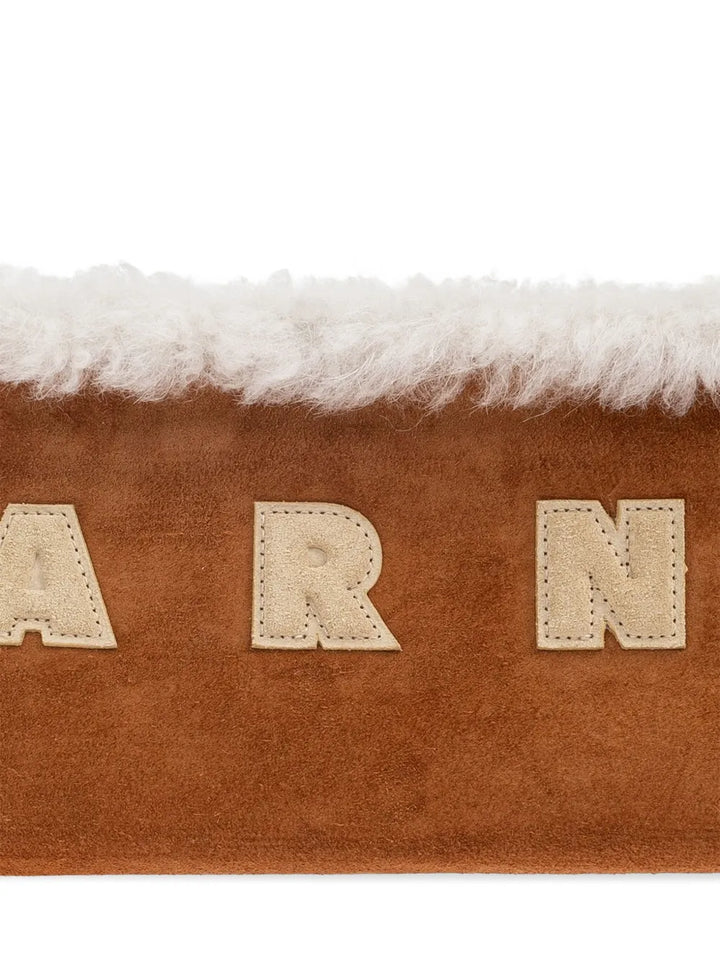 Marni Faux Shearling Applique Shoulder — Same as shown — Size One Size — Detail View