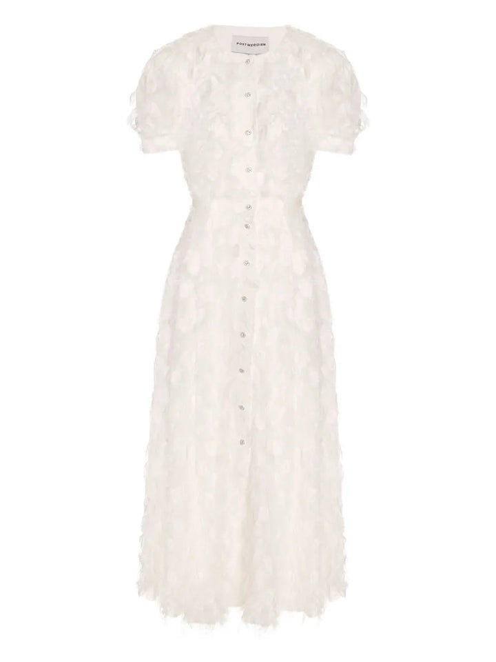 Post Meridiem Button Up Midi Dress — Same as shown — Size XS — Front View