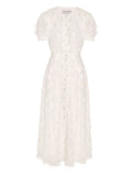 Post Meridiem Button Up Midi Dress — Same as shown — Size XS — Front View