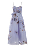 Zimmermann Hypnotic Picnic Floral Print Midi Dress — Same as shown — Size XS — Front View