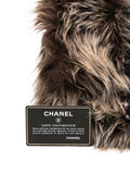 Chanel Pre Owned Classic Flap Faux Fur Tweed Shoulder Bag — Same as shown — Size One Size — Lifestyle View
