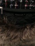 Chanel Pre Owned Classic Flap Faux Fur Tweed Shoulder Bag — Same as shown — Size One Size — Detail View