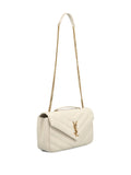 Saint Laurent Medium Loulou Quilted Cassandre Logo Shoulder Bag — Same as shown — Size One Size — Back View