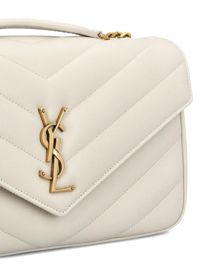 Saint Laurent Medium Loulou Quilted Cassandre Logo Shoulder Bag — Same as shown — Size One Size — Top View