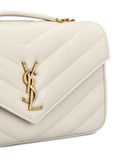 Saint Laurent Medium Loulou Quilted Cassandre Logo Shoulder Bag — Same as shown — Size One Size — Top View