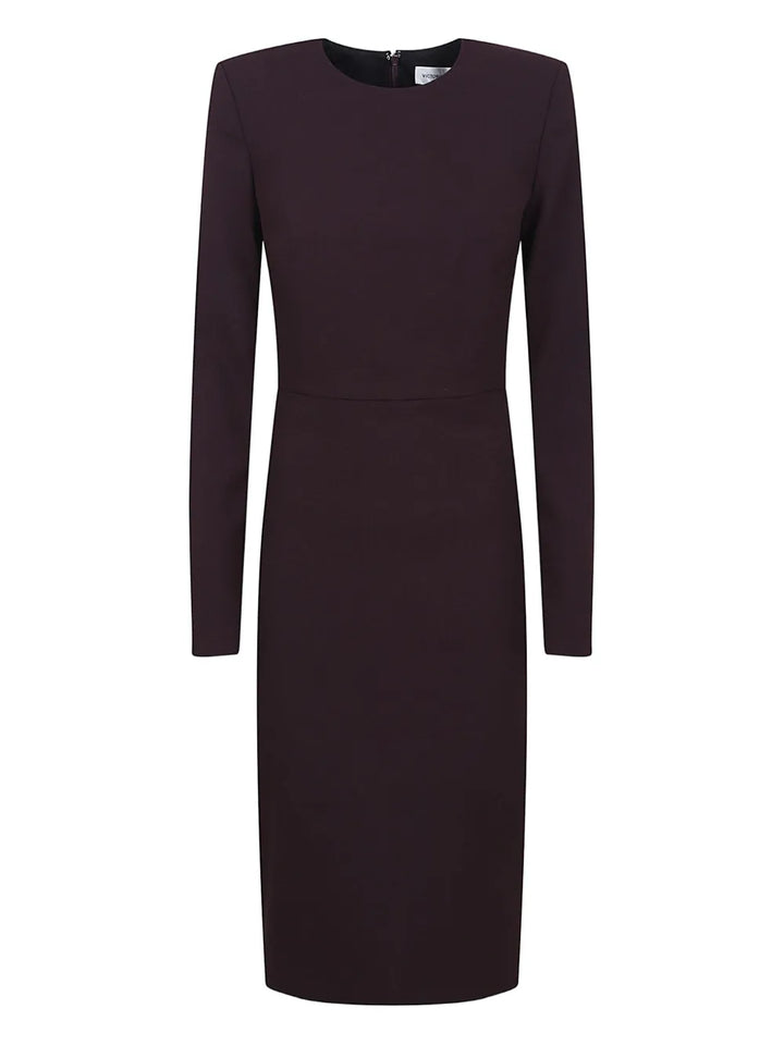 Victoria Beckham Long Sleeve Dress — Purple — Size XS — Front View