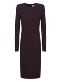 Victoria Beckham Long Sleeve Dress — Purple — Size XS — Front View