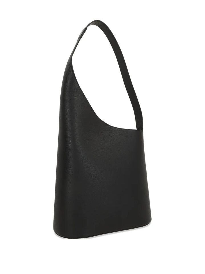 Aesther Ekme Grained Leather Shoulder Bag — Same as shown — Size One Size — Back View
