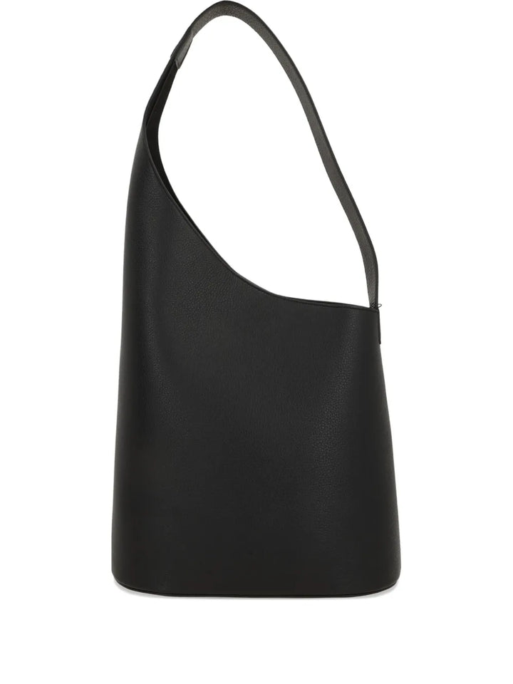 Aesther Ekme Grained Leather Shoulder Bag — Same as shown — Size One Size — Front View