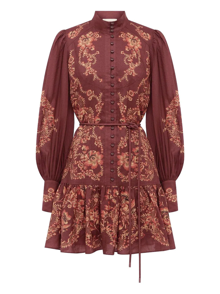 Alemais Seraphina Dress — Red — Size S — Front View