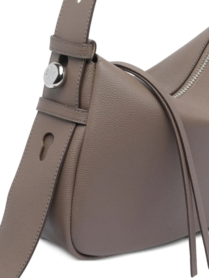 Tory Burch Romy Zip Fastening Leather Shoulder Bag — Same as shown — Size One Size — Top View