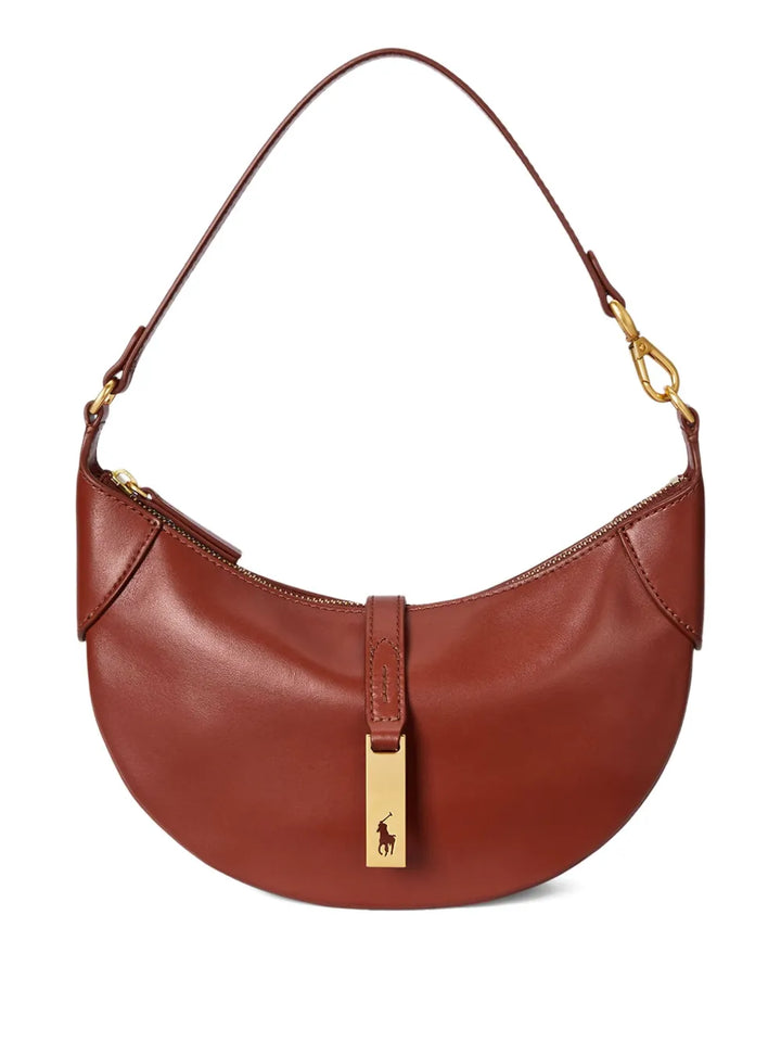 Polo Ralph Lauren Leather Shoulder Bag — Same as shown — Size One Size — Front View