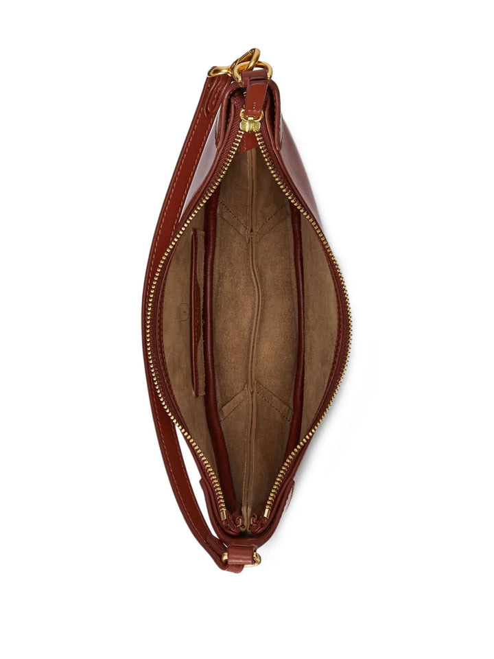 Polo Ralph Lauren Leather Shoulder Bag — Same as shown — Size One Size — Top View