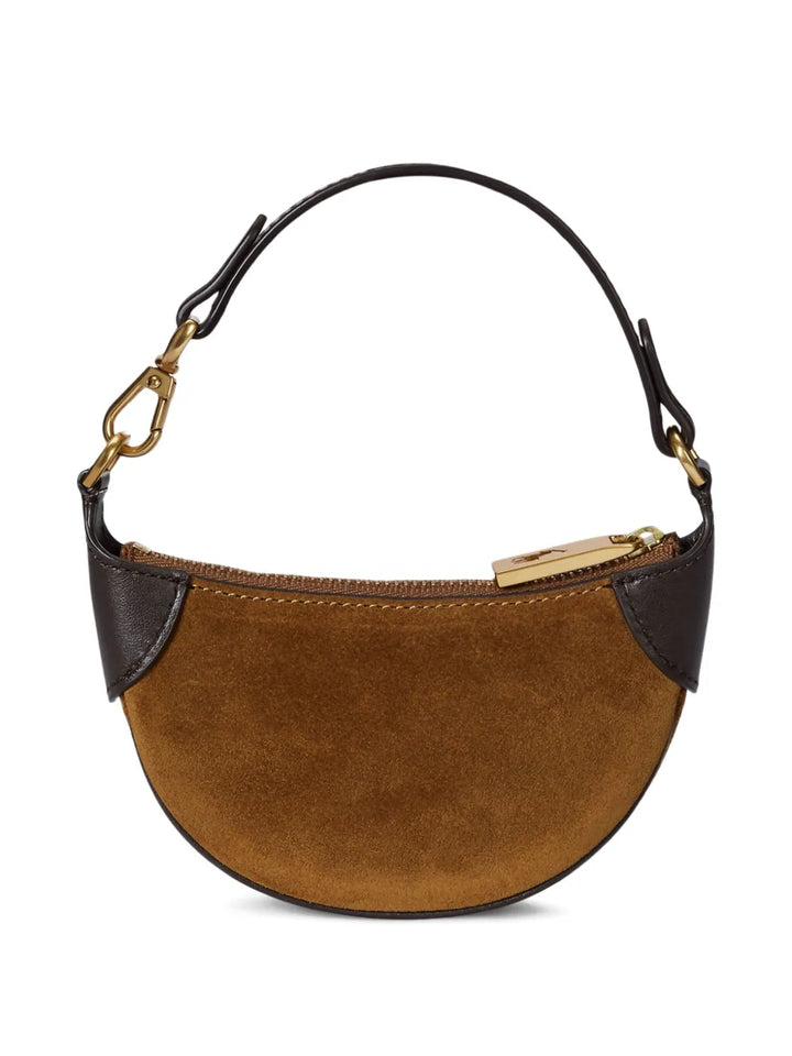 Polo Ralph Lauren Mini Id Suede Shoulder Bag — Same as shown — Size One Size — Side View