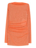 Sir Costa Mini Dress — Orange — Size XS — Front View