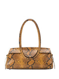 Staud Maude Snake Print Shoulder Bag — Same as shown — Size One Size — Front View