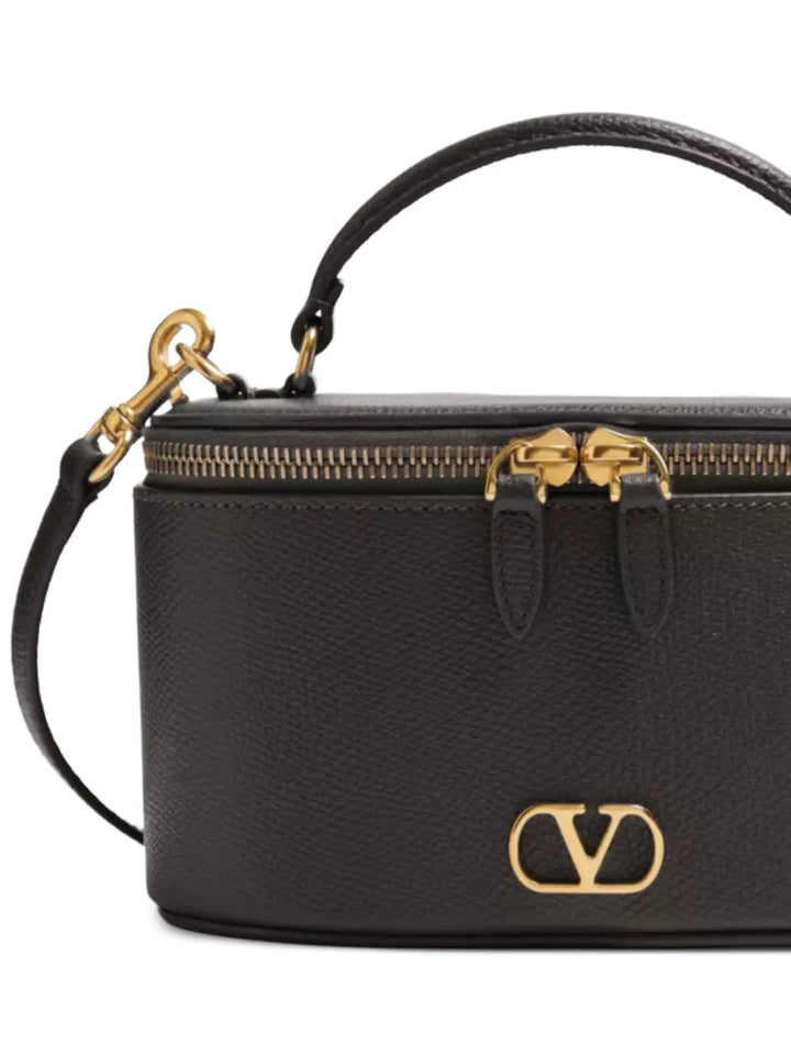Valentino Garavani Grainy Leather Signature Vanity Mini Bag — Same as shown — Size One Size — Side View