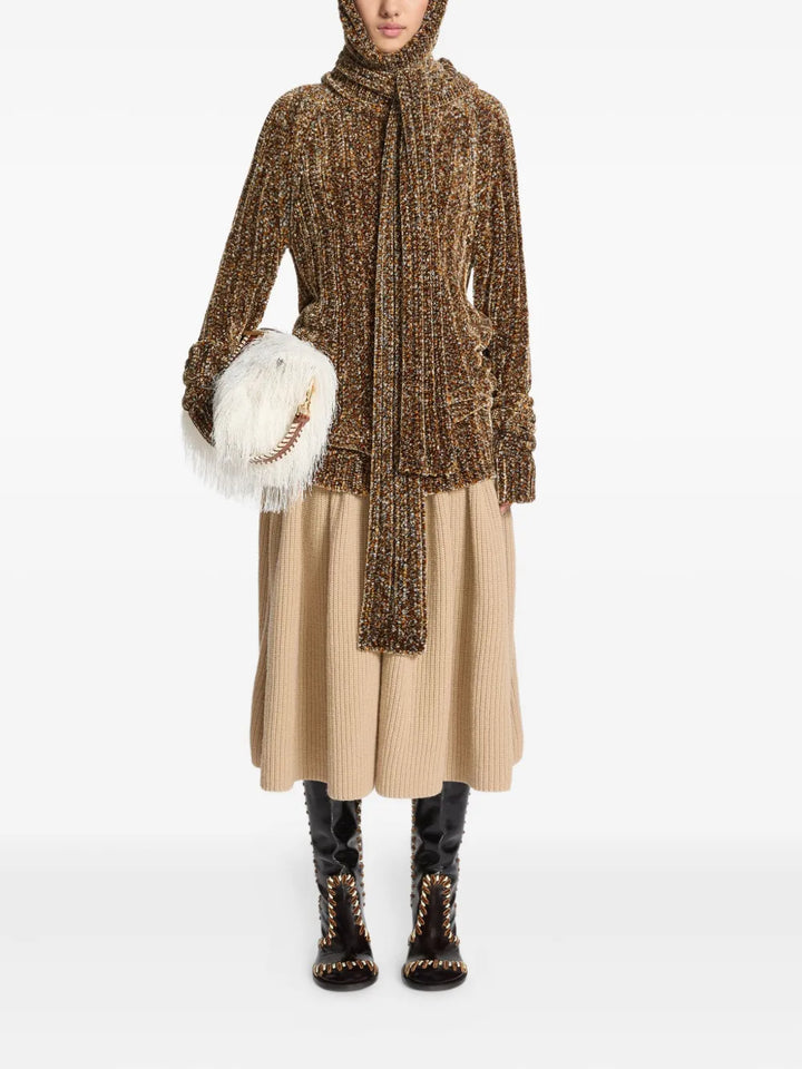Dries Van Noten Fringed Leather Shoulder Bag — Same as shown — Size One Size — Side View