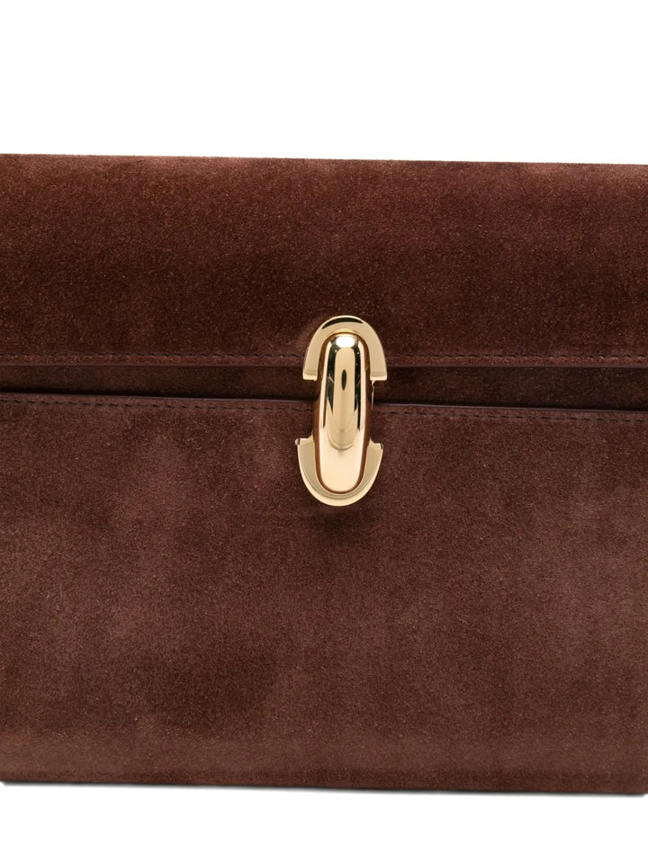 Savette Suede Clasp Shoulder Bag — Same as shown — Size One Size — Top View