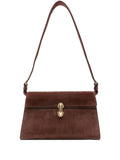 Savette Suede Clasp Shoulder Bag — Same as shown — Size One Size — Front View