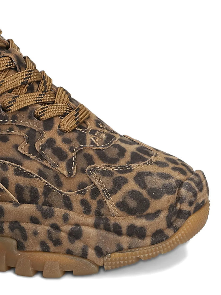 Ash Animal-Print — Brown — Size US M 3.5 - US W 5 — Top View