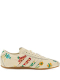 adidas Tokyo Floral-Embroidered — Beige — Size US M 3.5 - US W 5 — Front View