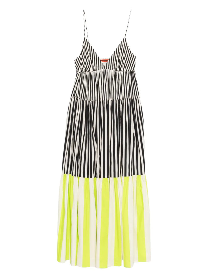 Simon Miller Romi Maxi Dress — Black/ Red — Size XS — Front View