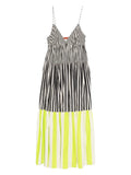 Simon Miller Romi Maxi Dress — Black/ Red — Size XS — Front View