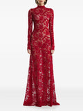 2310 Studio High Neck Maxi Dress — Red — Size XS — Front View