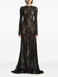 2310 Studio Sequin Embellished Maxi Dress — Black — Size XL — Front View