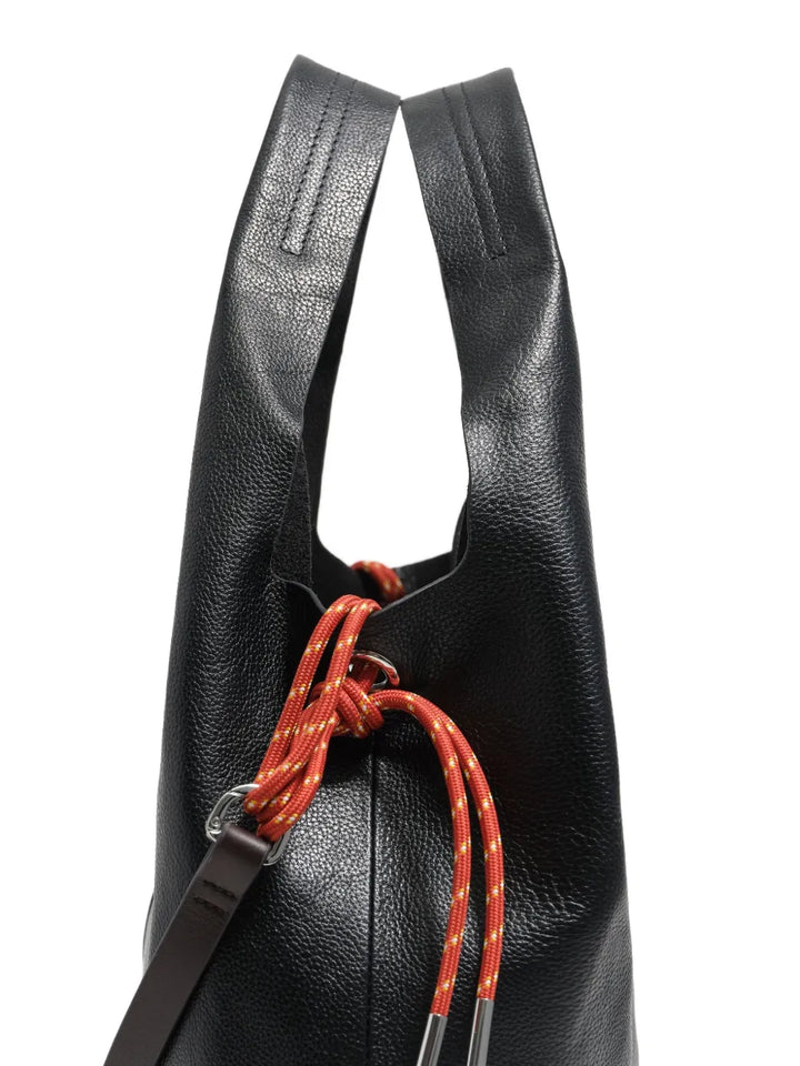 Bimba Y Lola Large Paper Leather Drawstring Shoulder Bag — Same as shown — Size One Size — Back View
